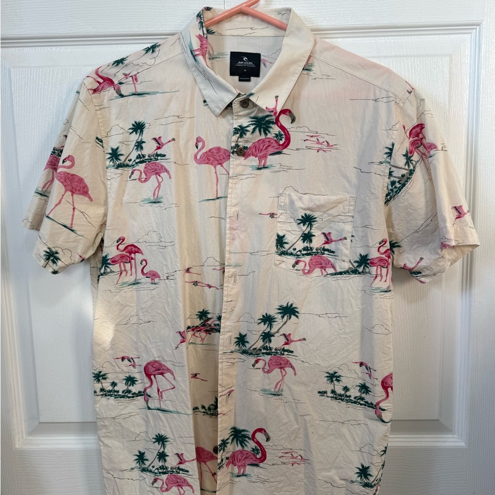 Rip Curl Tropical Flamingo Print Shirt